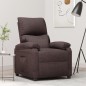 Relaxsessel Dunkelbraun Stoff