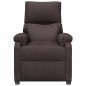 Relaxsessel Dunkelbraun Stoff