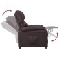 Relaxsessel Dunkelbraun Stoff