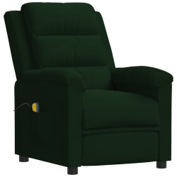 Massagesessel Dunkelgrün Samt