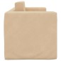 2-Sitzer Kindersofa mit Schlaffunktion Creme Weicher Plüsch 2-Sitzer Kindersofa mit Schlaffunktion Creme Weicher Plüsch