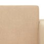 2-Sitzer Kindersofa mit Schlaffunktion Creme Weicher Plüsch 2-Sitzer Kindersofa mit Schlaffunktion Creme Weicher Plüsch