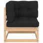 vidaXL 3-tlg. Garten-Lounge-Set mit Kissen Kiefer Massivholz vidaXL 3-tlg. Garten-Lounge-Set mit Kissen Kiefer Massivholz