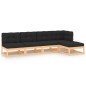 vidaXL 5-tlg. Garten-Lounge-Set mit Kissen Kiefer Massivholz vidaXL 5-tlg. Garten-Lounge-Set mit Kissen Kiefer Massivholz