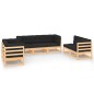 vidaXL 7-tlg. Garten-Lounge-Set mit Kissen Kiefer Massivholz vidaXL 7-tlg. Garten-Lounge-Set mit Kissen Kiefer Massivholz