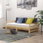 vidaXL Ausziehbares Tagesbett 2x(90x200) cm Massivholz Kiefer vidaXL Ausziehbares Tagesbett 2x(90x200) cm Massivholz Kiefer