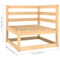 vidaXL 11-tlg. Garten-Lounge-Set mit Kissen Massivholz Kiefer vidaXL 11-tlg. Garten-Lounge-Set mit Kissen Massivholz Kiefer