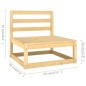 vidaXL 13-tlg. Garten-Lounge-Set mit Kissen Massivholz Kiefer vidaXL 13-tlg. Garten-Lounge-Set mit Kissen Massivholz Kiefer