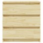 vidaXL Nachttische 2 Stk. 60x36x64 cm Massivholz Kiefer vidaXL Nachttische 2 Stk. 60x36x64 cm Massivholz Kiefer
