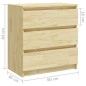 vidaXL Nachttische 2 Stk. 60x36x64 cm Massivholz Kiefer vidaXL Nachttische 2 Stk. 60x36x64 cm Massivholz Kiefer