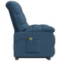 Massagesessel Blau Stoff Massagesessel Blau Stoff