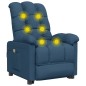 Massagesessel Blau Stoff Massagesessel Blau Stoff