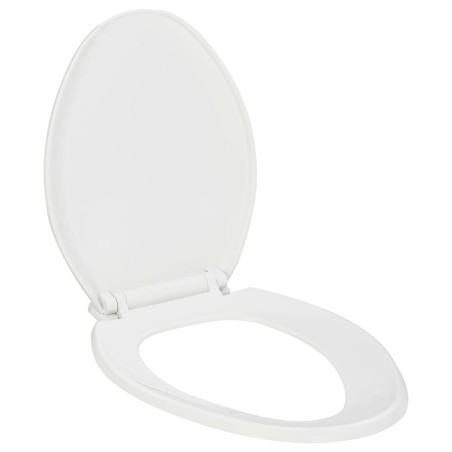 vidaXL Toilettensitz mit Absenkautomatik und Quick-Release-Design Weiß