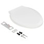 vidaXL Toilettensitz mit Absenkautomatik und Quick-Release-Design Weiß vidaXL Toilettensitz mit Absenkautomatik und Quick-Release-Design Weiß