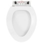 vidaXL Toilettensitz mit Absenkautomatik und Quick-Release-Design Weiß vidaXL Toilettensitz mit Absenkautomatik und Quick-Release-Design Weiß
