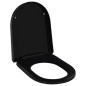 vidaXL Toilettensitz mit Absenkautomatik und Quick-Release Schwarz vidaXL Toilettensitz mit Absenkautomatik und Quick-Release Schwarz