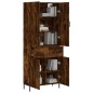 Highboard Räuchereiche 69,5x34x180 cm Holzwerkstoff Highboard Räuchereiche 69,5x34x180 cm Holzwerkstoff