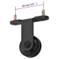 vidaXL Schiebetürbeschlag-Set SKIEN 200 cm Stahl Schwarz vidaXL Schiebetürbeschlag-Set SKIEN 200 cm Stahl Schwarz