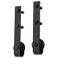 vidaXL Schiebetürbeschlag-Set 183 cm Stahl Schwarz vidaXL Schiebetürbeschlag-Set 183 cm Stahl Schwarz