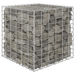 vidaXL Würfel-Gabionen-Hochbeet Stahldraht 60x60x60 cm  