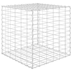 vidaXL Würfel-Gabionen-Hochbeet Stahldraht 60x60x60 cm  