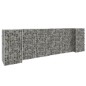 vidaXL H-förmiger Gabionen-Pflanzkorb Stahldraht 260x40x80 cm vidaXL H-förmiger Gabionen-Pflanzkorb Stahldraht 260x40x80 cm