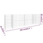 vidaXL H-förmiger Gabionen-Pflanzkorb Stahldraht 260x40x80 cm vidaXL H-förmiger Gabionen-Pflanzkorb Stahldraht 260x40x80 cm