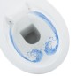 vidaXL Hohe Spülrandlose Toilette Soft-Close 7 cm Höher Keramik Weiß vidaXL Hohe Spülrandlose Toilette Soft-Close 7 cm Höher Keramik Weiß