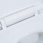 vidaXL Hohe Spülrandlose Toilette Soft-Close 7 cm Höher Keramik Weiß vidaXL Hohe Spülrandlose Toilette Soft-Close 7 cm Höher Keramik Weiß