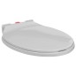 vidaXL Toilettensitz mit Absenkautomatik Quick-Release Hellgrau Oval vidaXL Toilettensitz mit Absenkautomatik Quick-Release Hellgrau Oval