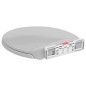 vidaXL Toilettensitz mit Absenkautomatik Quick-Release Hellgrau Oval vidaXL Toilettensitz mit Absenkautomatik Quick-Release Hellgrau Oval