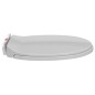 vidaXL Toilettensitz mit Absenkautomatik Quick-Release Hellgrau Oval vidaXL Toilettensitz mit Absenkautomatik Quick-Release Hellgrau Oval