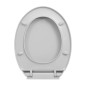 vidaXL Toilettensitz mit Absenkautomatik Quick-Release Hellgrau Oval vidaXL Toilettensitz mit Absenkautomatik Quick-Release Hellgrau Oval