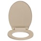 vidaXL Toilettensitz mit Absenkautomatik Quick-Release Beige Oval vidaXL Toilettensitz mit Absenkautomatik Quick-Release Beige Oval