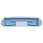 vidaXL Toilettensitz mit Absenkautomatik Blau Oval