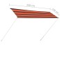 vidaXL Einziehbare Markise 350×150 cm Orange und Braun vidaXL Einziehbare Markise 350×150 cm Orange und Braun