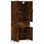 Highboard Räuchereiche 69,5x34x180 cm Holzwerkstoff Highboard Räuchereiche 69,5x34x180 cm Holzwerkstoff