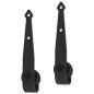 vidaXL Mini Schiebetürbeschlag Set für Schranktüren Carbonstahl 152 cm vidaXL Mini Schiebetürbeschlag Set für Schranktüren Carbonstahl 152 cm