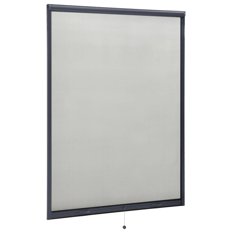 vidaXL Insektenschutzrollo für Fenster Anthrazit 130x170 cm vidaXL Insektenschutzrollo für Fenster Anthrazit 130x170 cm