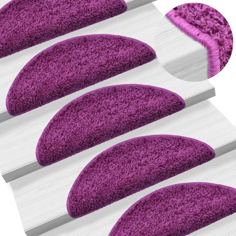 vidaXL Stufenmatten 5 Stk. 56x17x3 cm Violett vidaXL Stufenmatten 5 Stk. 56x17x3 cm Violett