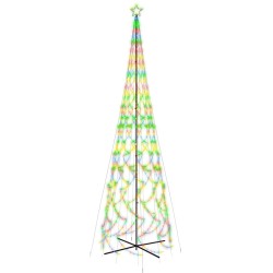 vidaXL LED-Weihnachtsbaum Kegelform Mehrfarbig 3000 LEDs 230x800 cm