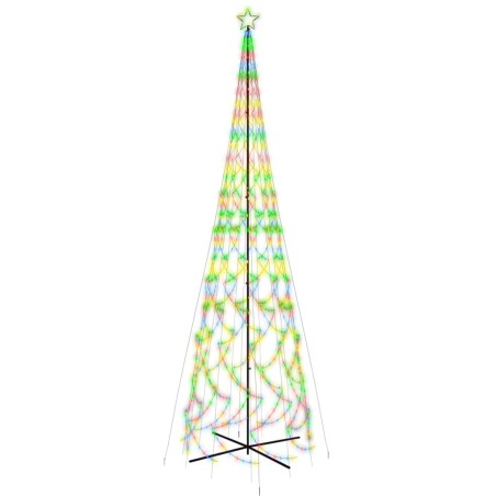 vidaXL LED-Weihnachtsbaum Kegelform Mehrfarbig 3000 LEDs 230x800 cm