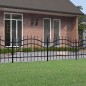 vidaXL Gartenzaun mit Speerspitzen Schwarz 115 cm Stahl vidaXL Gartenzaun mit Speerspitzen Schwarz 115 cm Stahl