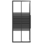 vidaXL Duschkabine mit Streifen ESG 80x70x180 cm Schwarz vidaXL Duschkabine mit Streifen ESG 80x70x180 cm Schwarz
