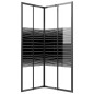 vidaXL Duschkabine mit Streifen ESG 80x70x180 cm Schwarz vidaXL Duschkabine mit Streifen ESG 80x70x180 cm Schwarz