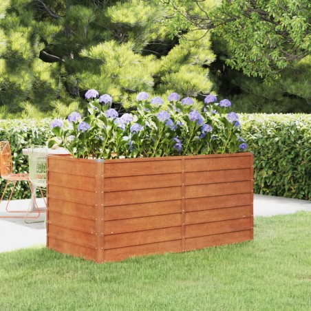 vidaXL Hochbeet Rostig 160x80x77 cm Cortenstahl