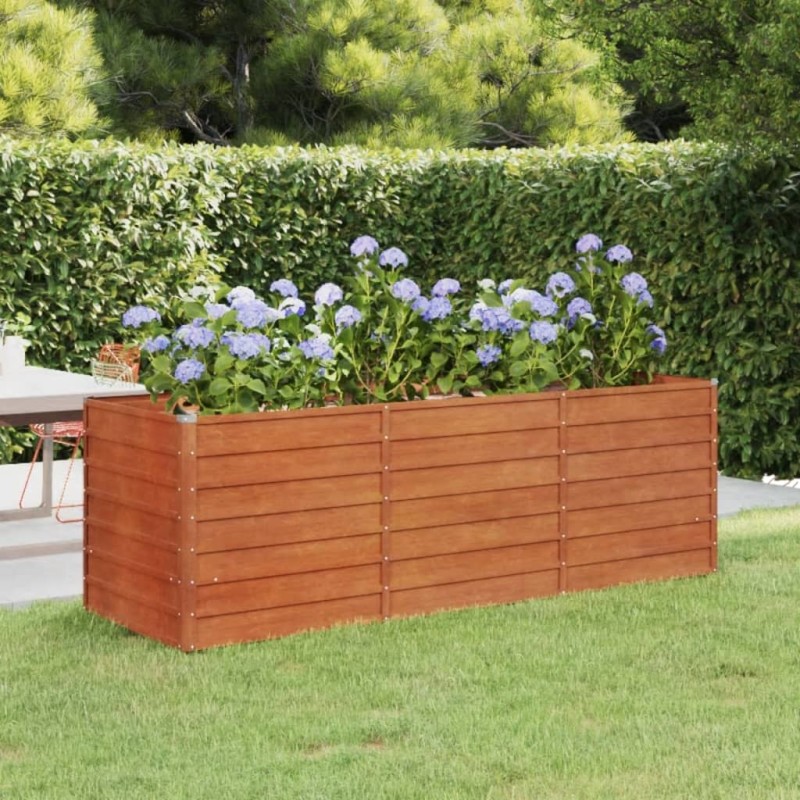 vidaXL Hochbeet Rostig 240x80x77 cm Cortenstahl vidaXL Hochbeet Rostig 240x80x77 cm Cortenstahl