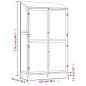 vidaXL Geräteschuppen Anthrazit 102x52x174,5 cm Massivholz Tanne vidaXL Geräteschuppen Anthrazit 102x52x174,5 cm Massivholz Tanne