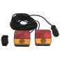 vidaXL Anhängerleuchten 2 Stk. Rot 10,5x5x9,5 cm 12V Klassisch vidaXL Anhängerleuchten 2 Stk. Rot 10,5x5x9,5 cm 12V Klassisch