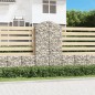 vidaXL Gabione mit Hochbogen 100x30x180/200 cm Verzinktes Eisen vidaXL Gabione mit Hochbogen 100x30x180/200 cm Verzinktes Eisen